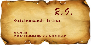 Reichenbach Irina névjegykártya